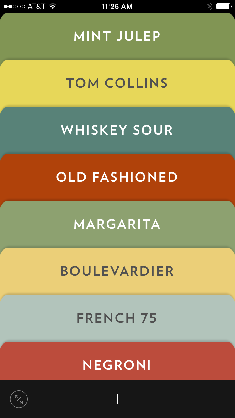 Store all your cocktail recipes in this lovely app.